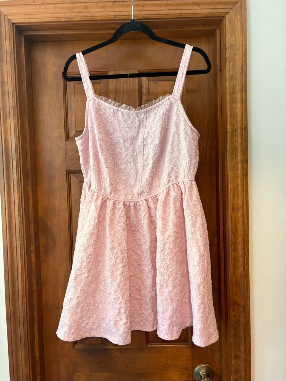 Pink Jacquard Dress